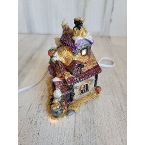 Vintage ceramic Sweet Shoppe haunted house Halloween home decor